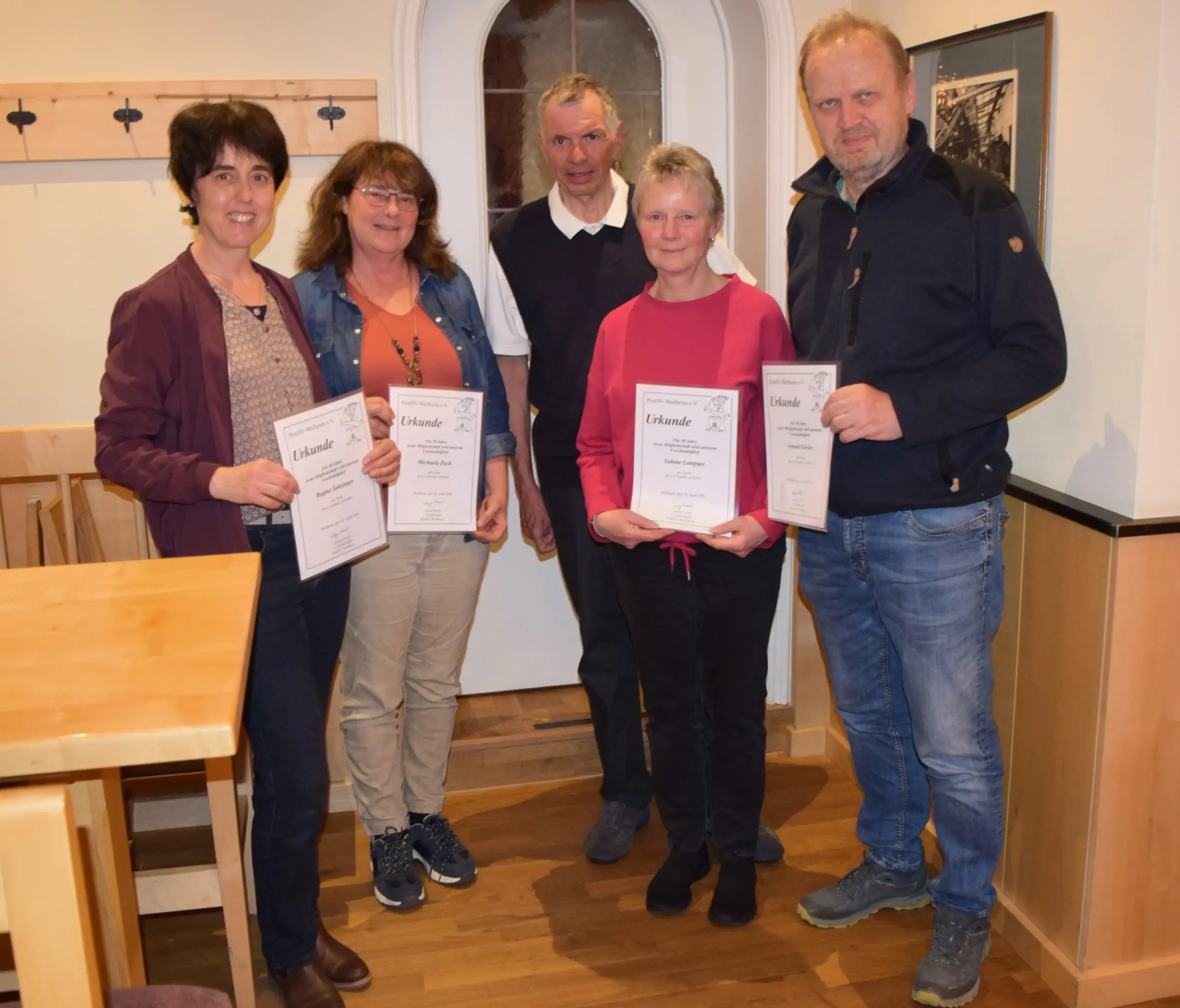 „Mitgliederversammlung und -ehrung“